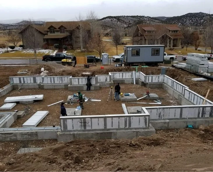 Structural insulated panel foundation installation for an Arkansas building project