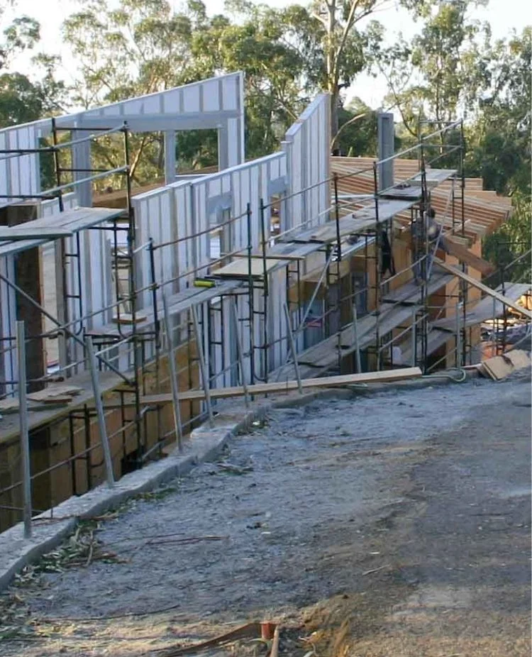 Residential SIP panel framing for a custom Arkansas home