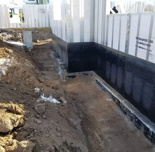 ThermaSteel panel foundation waterproofing and backfill in Florida